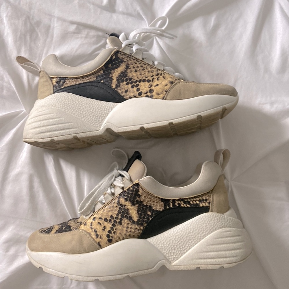 Snake Patterned Sneakers - image 1